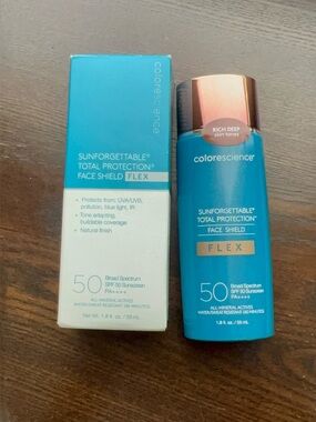 Colorescience Sunforgettable Face Shield Flex SPF 50 Rich Deep 1.8oz New